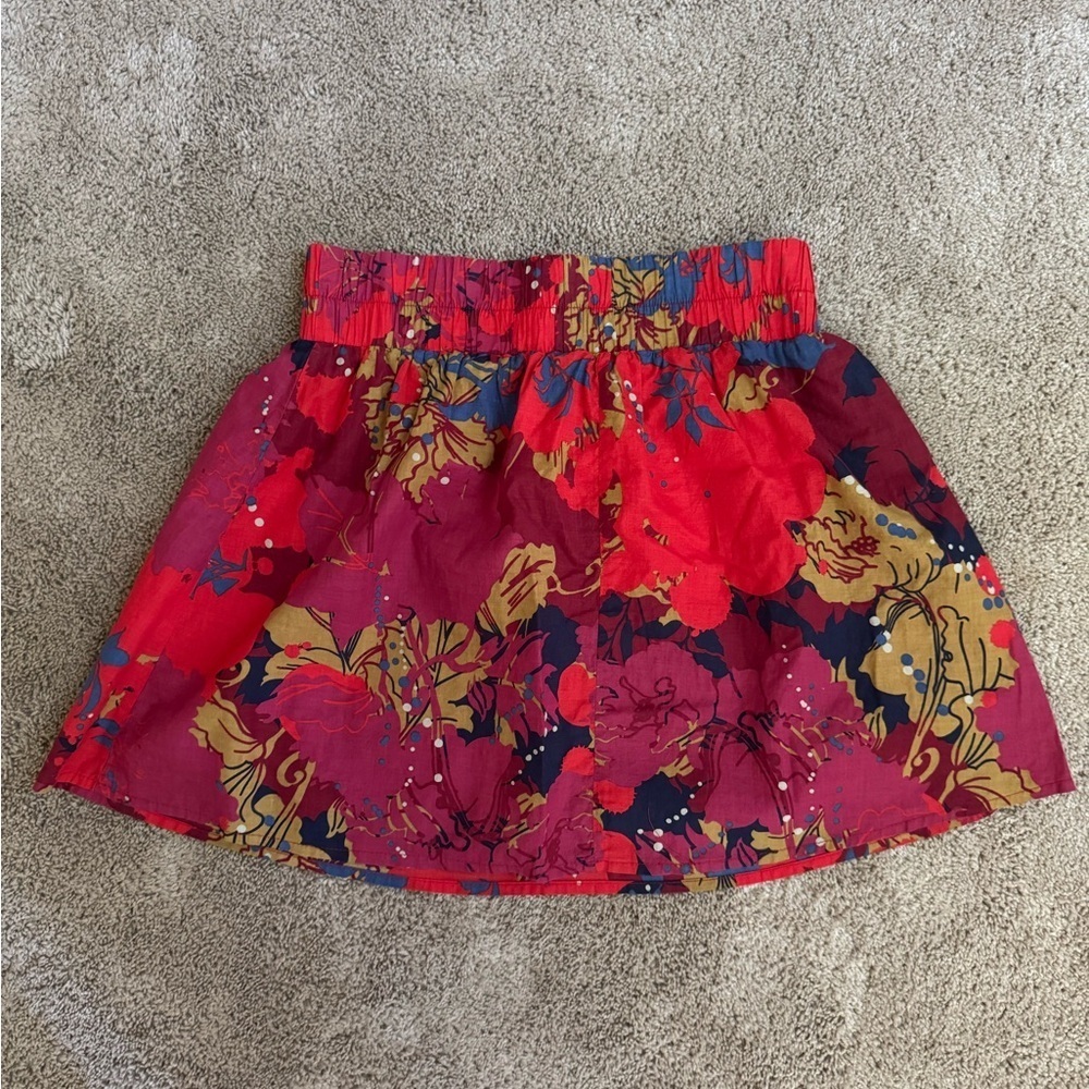 Emmelee for F.C. Colorful Floral Mini Skirt